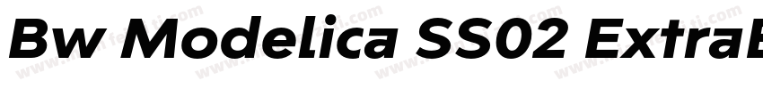 Bw Modelica SS02 ExtraBold Condense字体转换